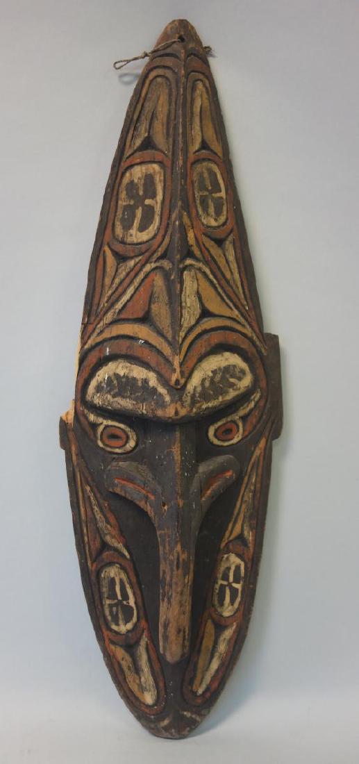 New Guinea Carved & Painted Wood Mask (1 of 3)