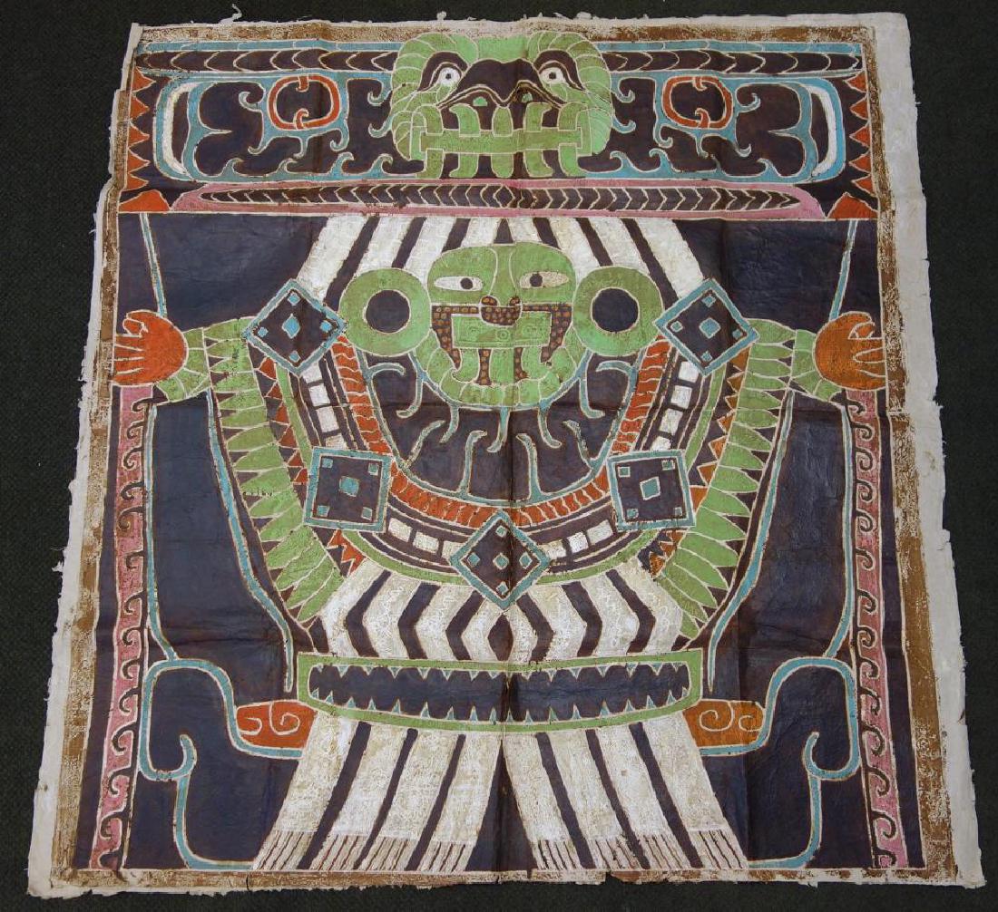 Large Tapa Cloth Painting, East Asia (1 of 5)