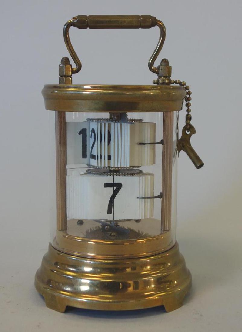 The Plato Clock, Brass & Glass Digital Flip Clock (1 of 3)