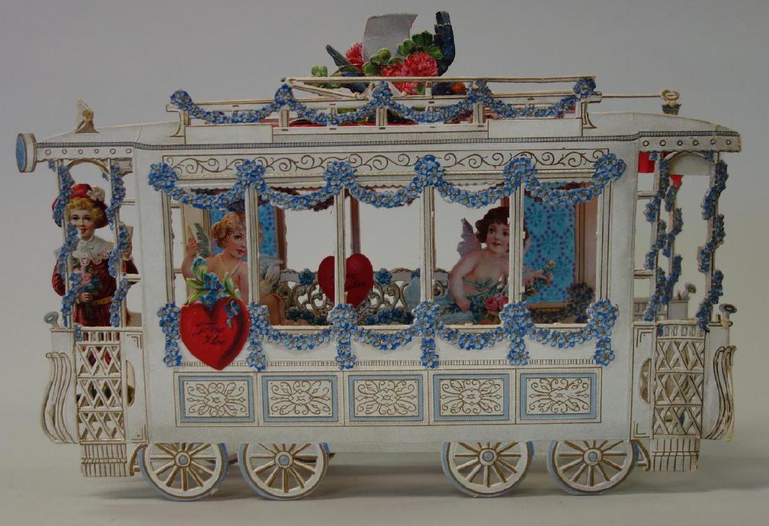 Dimensional Cable Car Valentine Card, Germany (1 of 4)