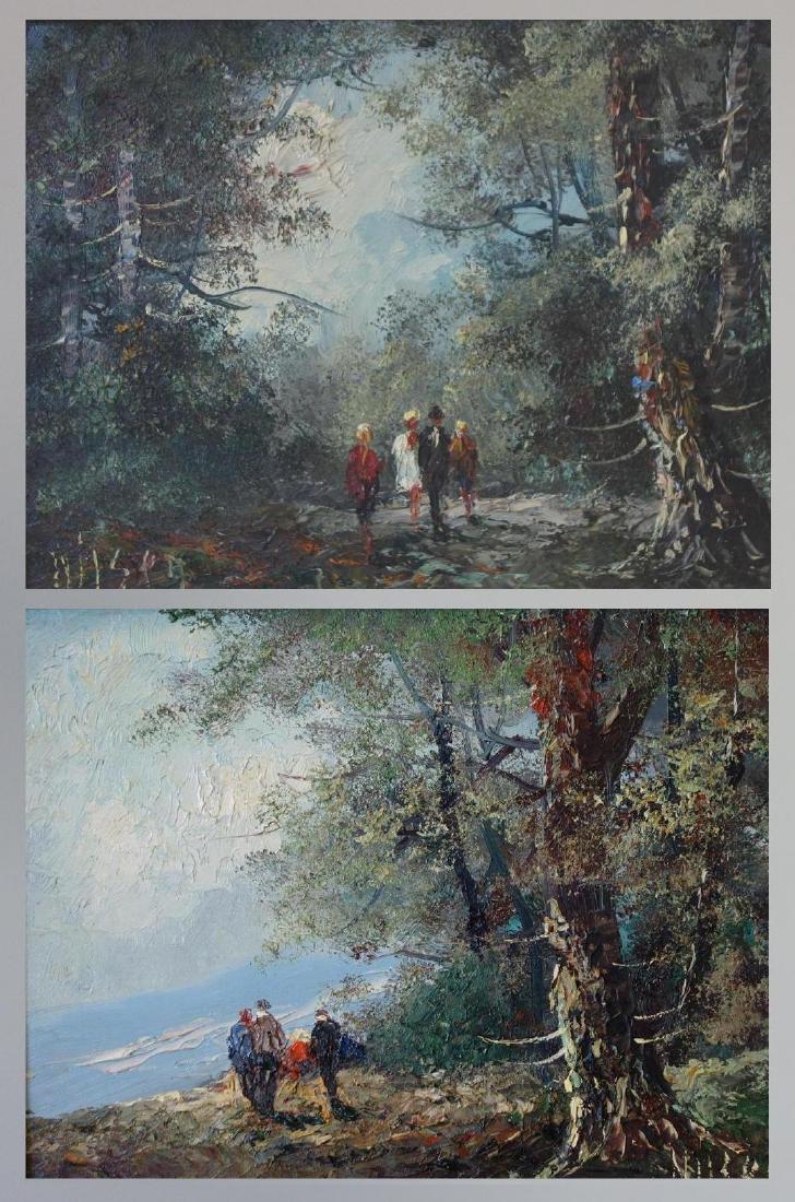 Carl Nilson (b-1947, Germany) 2 Landscapes (1 of 8)