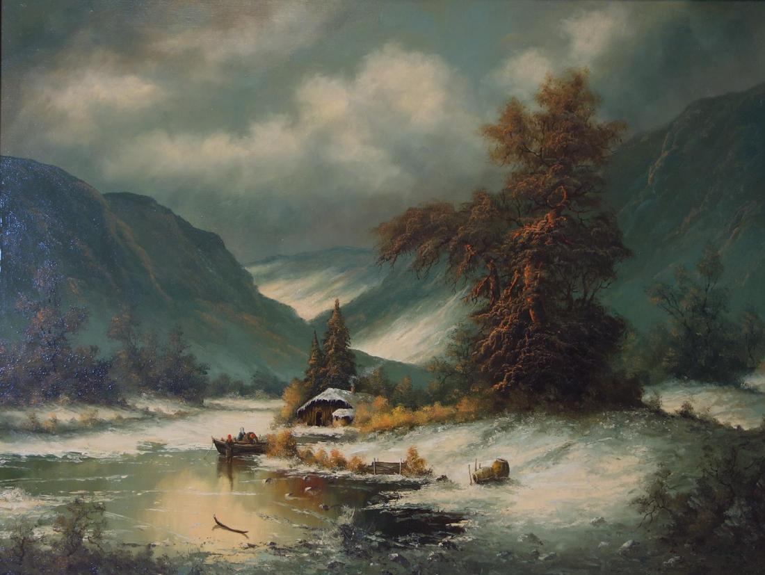 P. Ewert (Canadian, 20thc) Landscape (1 of 3)