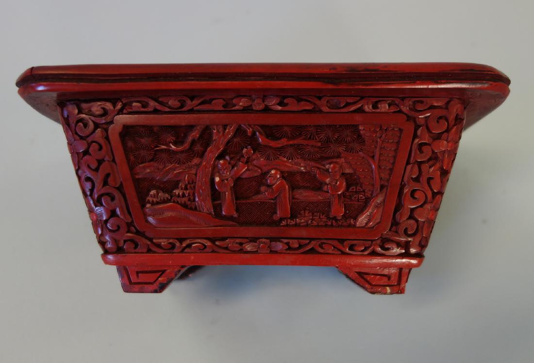 Antique Chinese Cinnabar Planter (1 of 4)