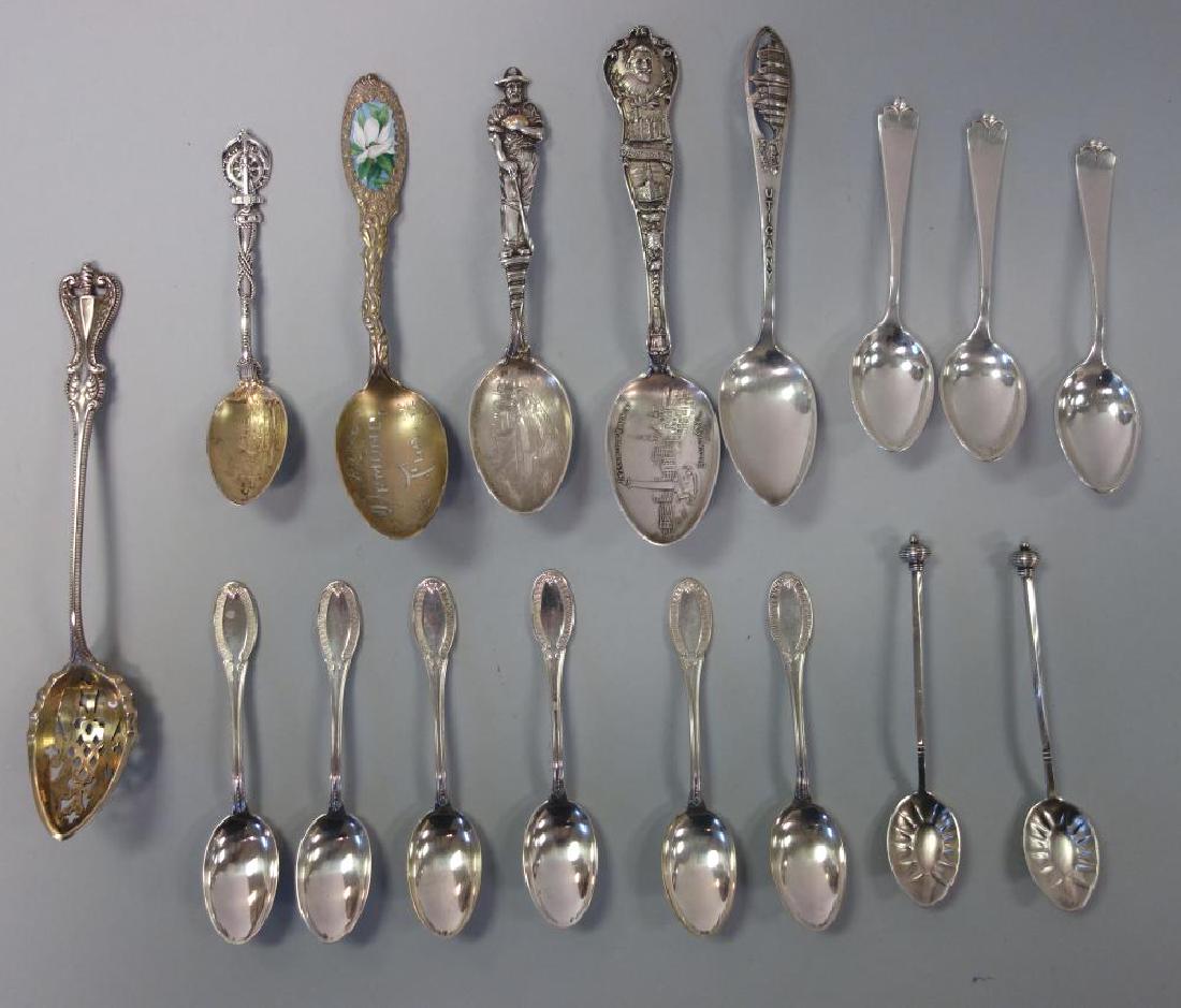 Sterling & 800 Silver Purity Spoons, Souvenir + (1 of 2)