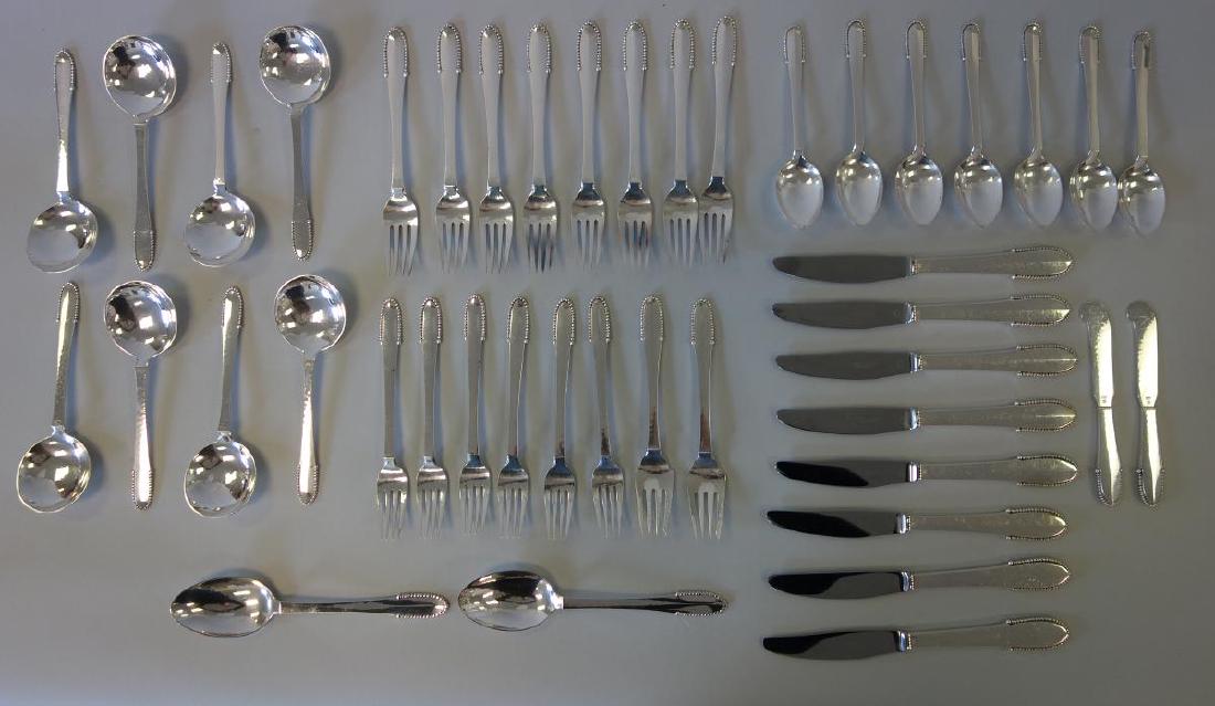 Georg Jensen Sterling Flatware Beaded Pattern (1 of 2)