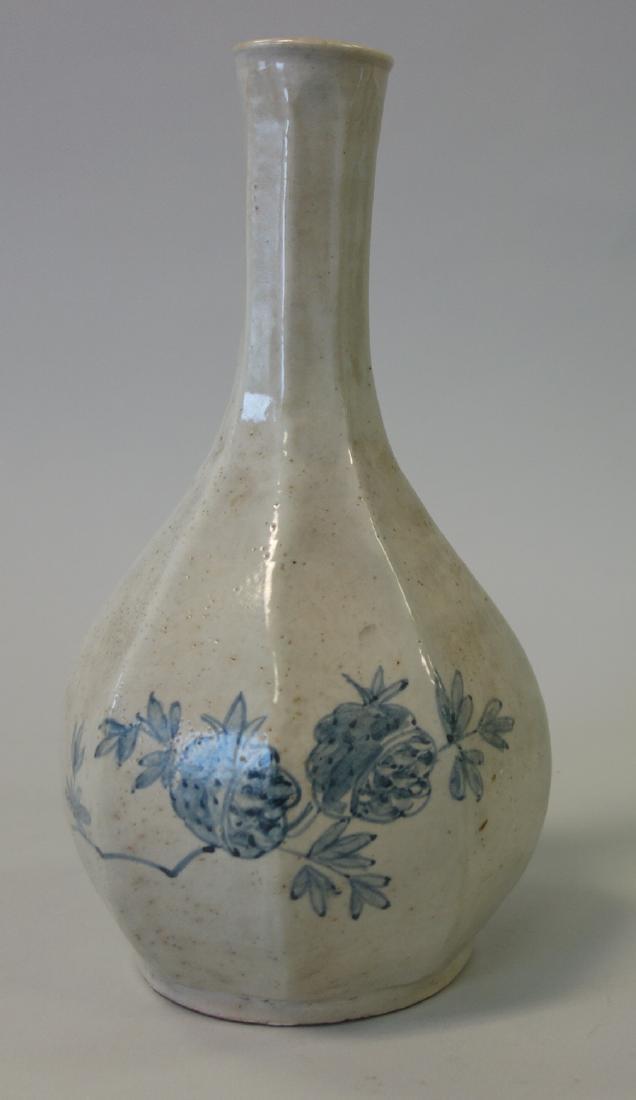 Korean Porcelain Bottle Vase, Yi Dynasty (1 of 3)