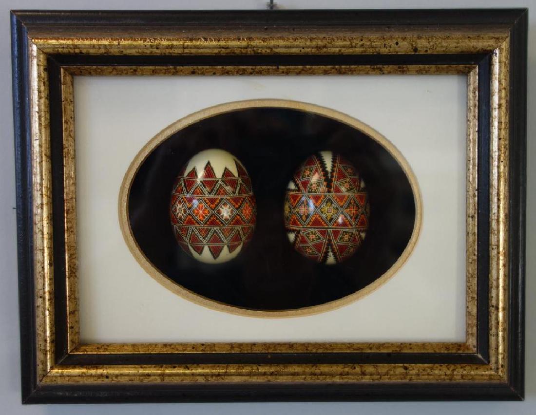 Russian Lacquer Enamel Hand-Painted Eggs (1 of 2)