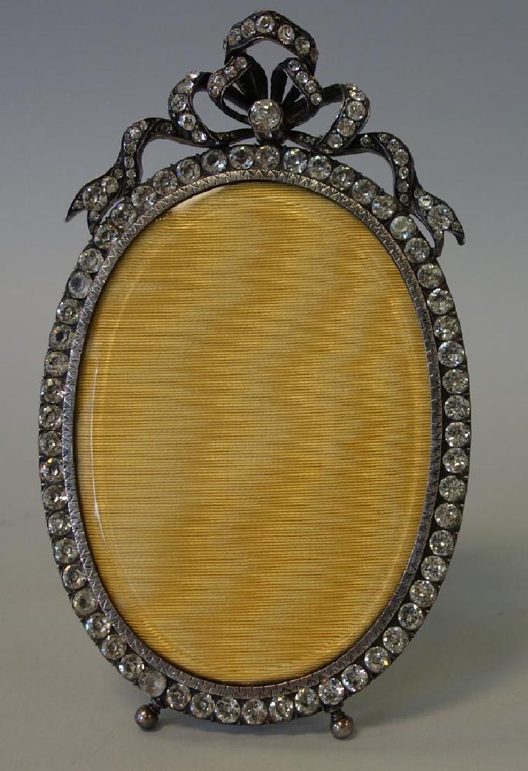 Continental Silver & Rhinestone Frame (1 of 2)