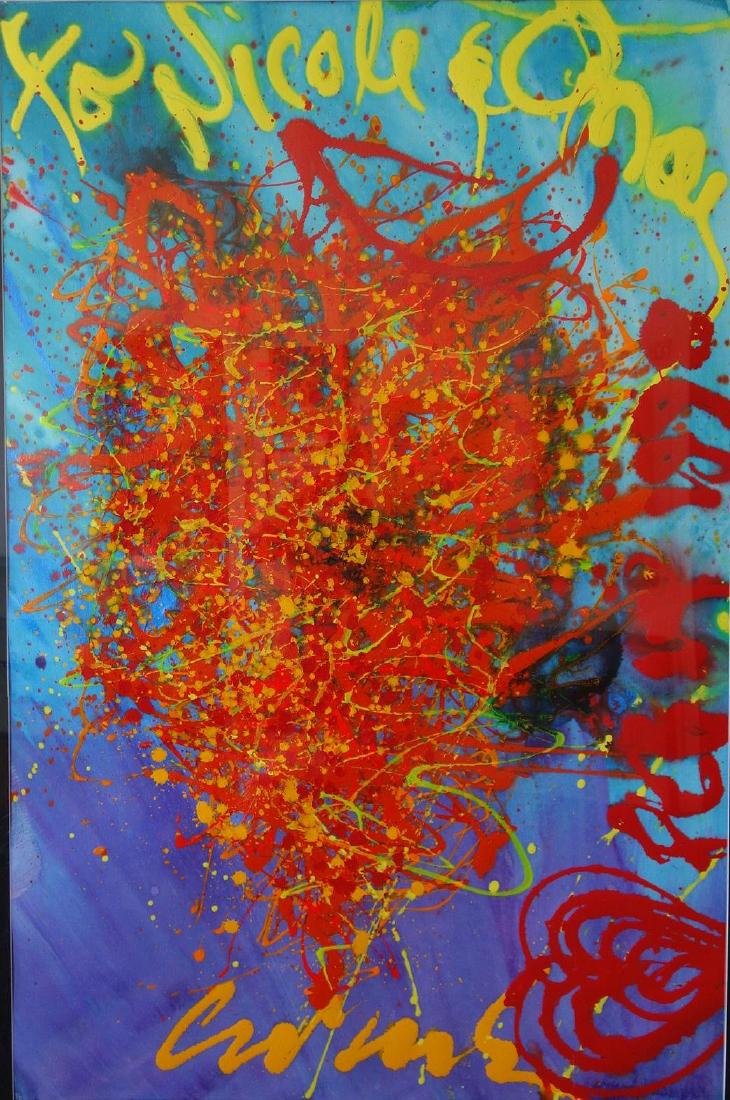 Dale Chihuly (b-1941) Large Chandelier Painting (1 of 2)