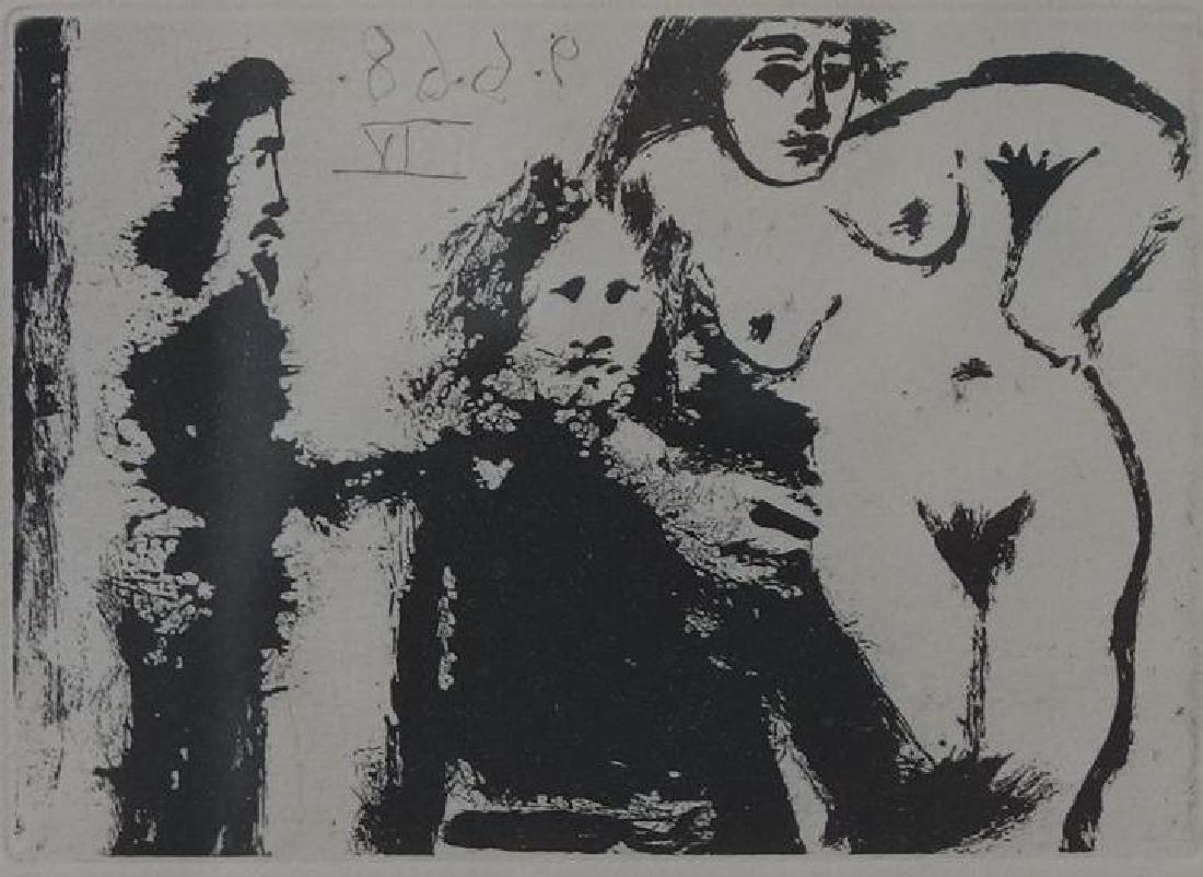 Pablo Picasso Etching, La Celestine, Mon Dieu (1 of 4)