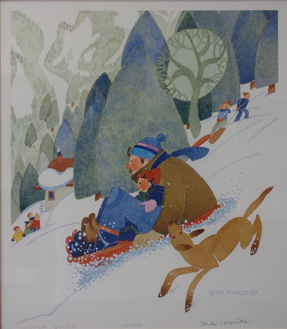 Rie Munoz (b-1921) Winter Sport (1 of 2)