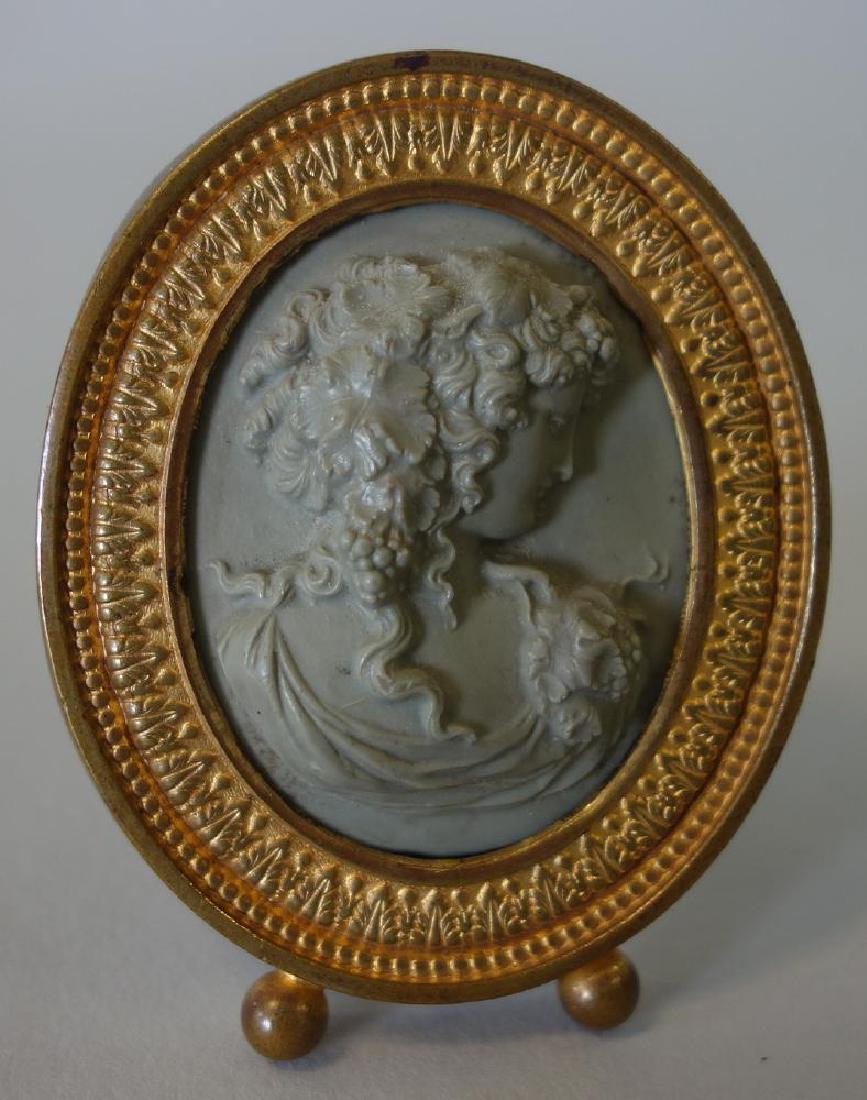 19thc Carved Stone Cameo, Framed (1 of 2)