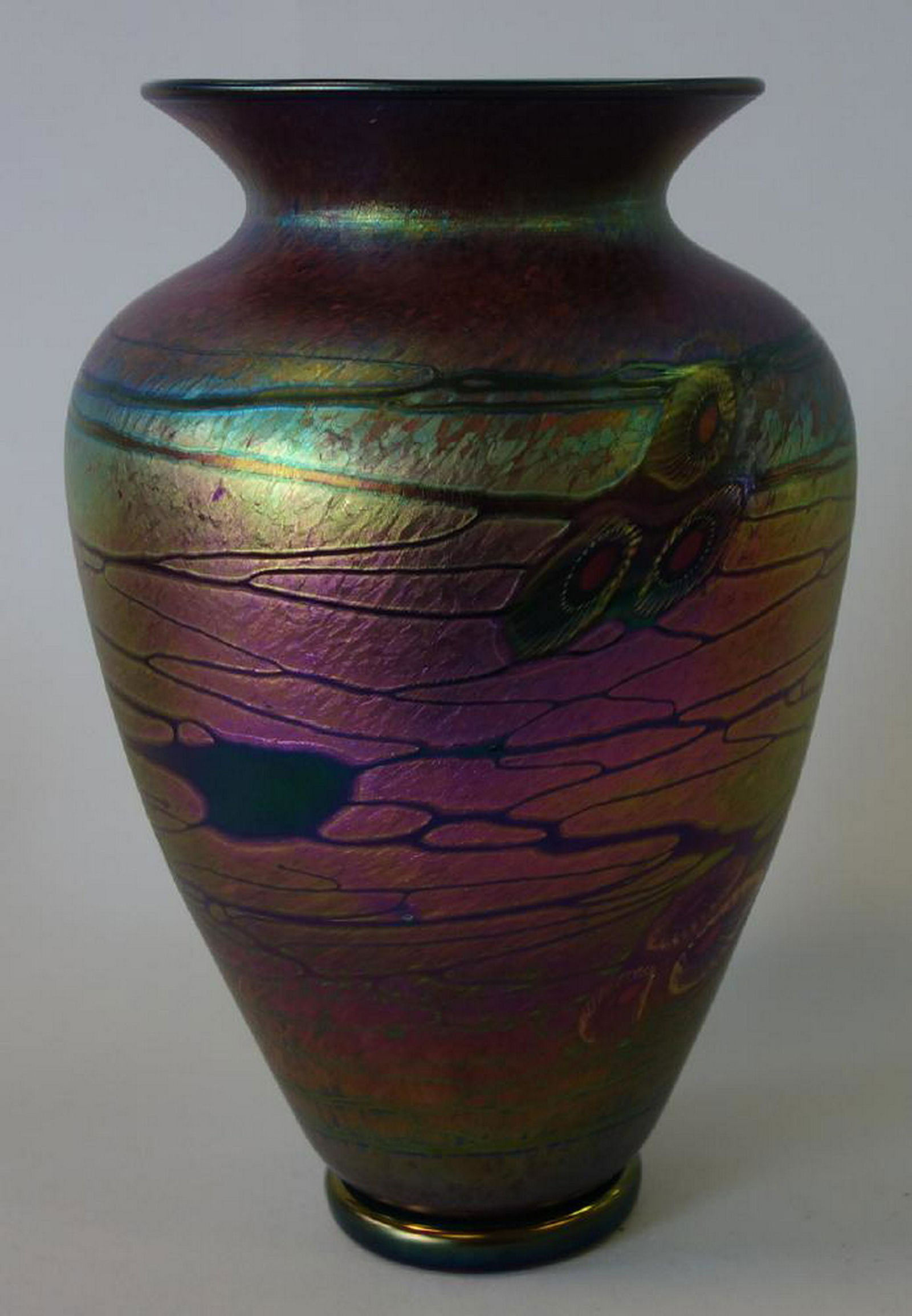 David Lindsay Art Glass Vase, 2008 Sep 05, 2019 Klein James in WA