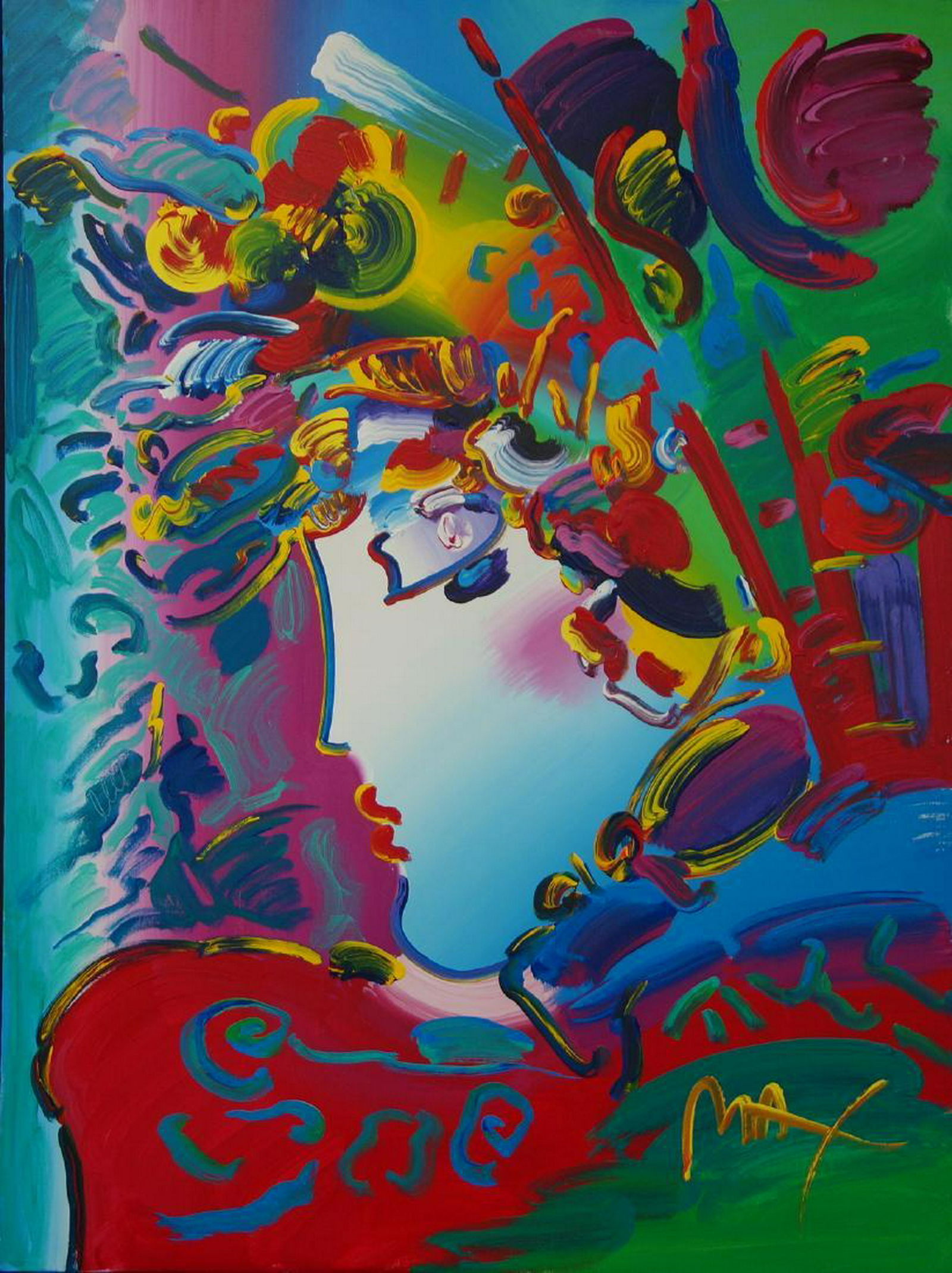 Peter Max (b-1937) Rosie, c.1996, Acrylic / Canvas (1 of 5)