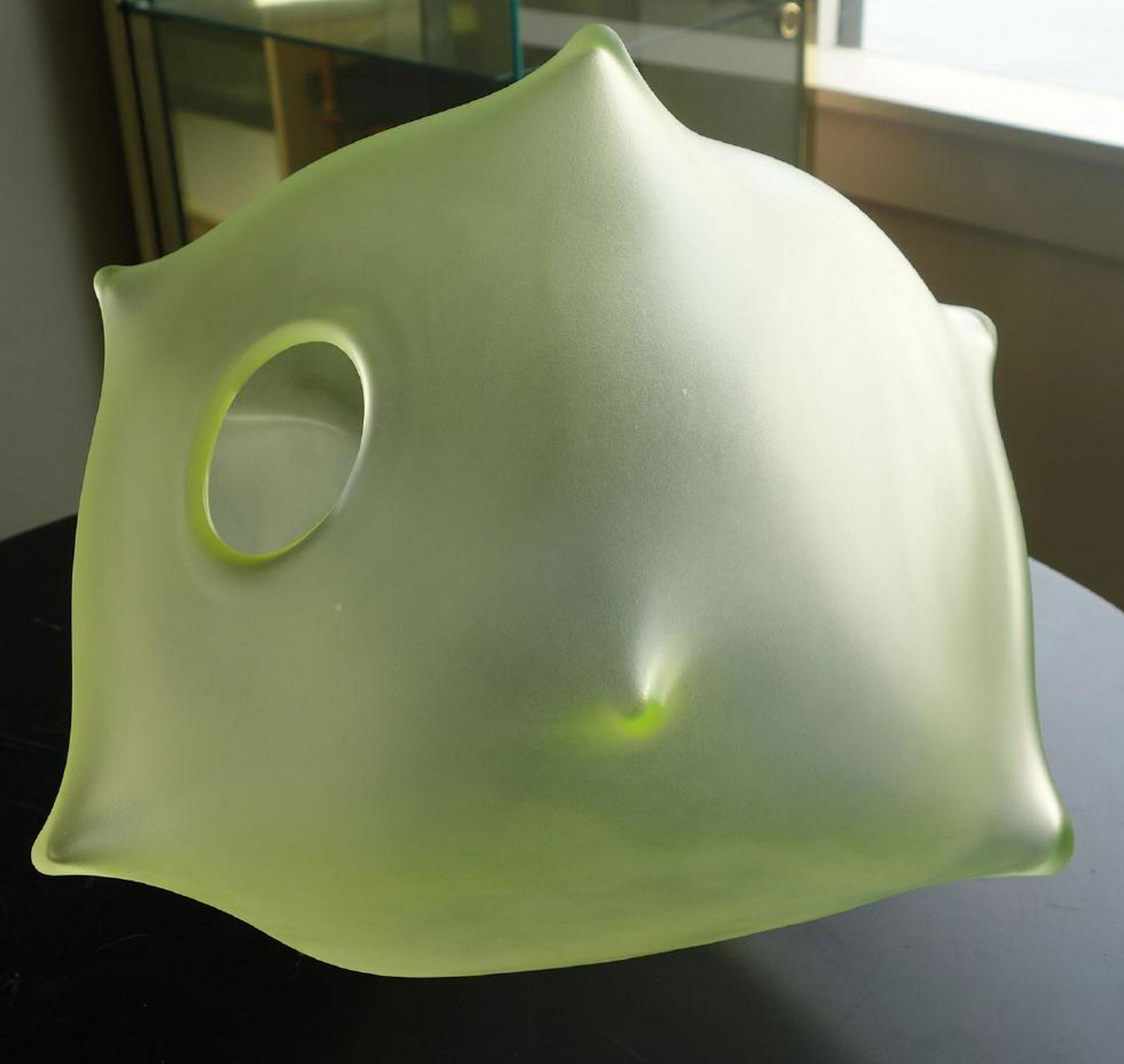 Contemporary Art Glass Cube Vase, Signed (1 of 3)