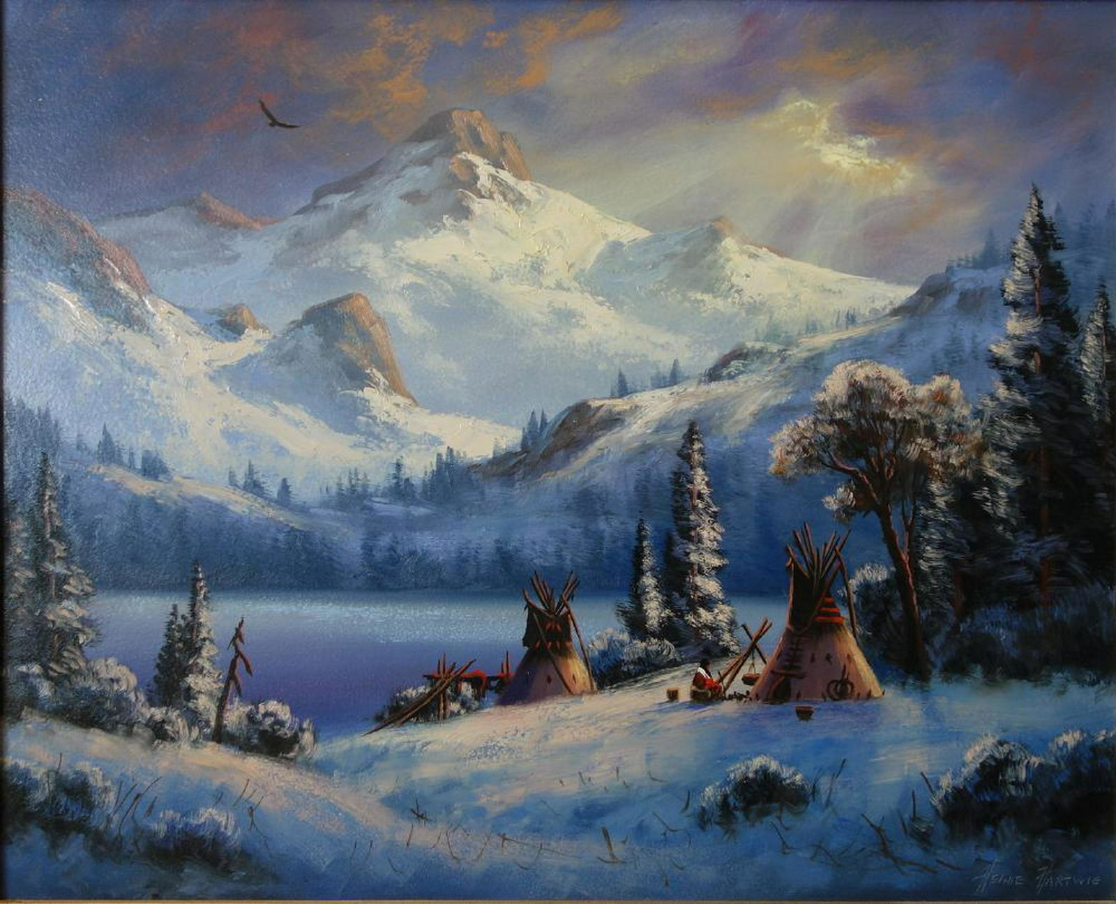 Heinie Hartwig (b-1937) Winter Encampment (1 of 4)