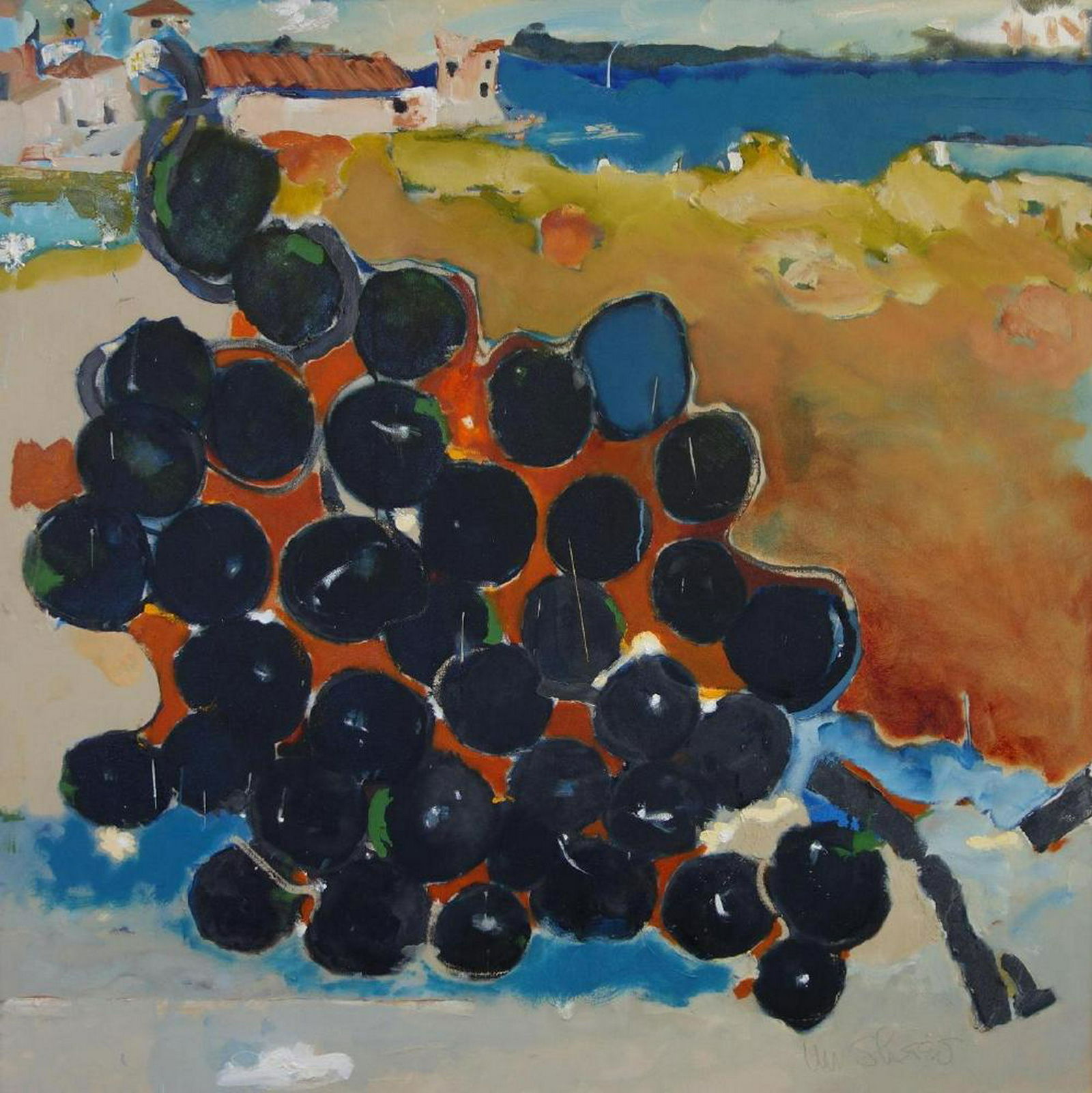 William Slater (1939-2007) Vino Tinto, Oil / Canvs (1 of 4)