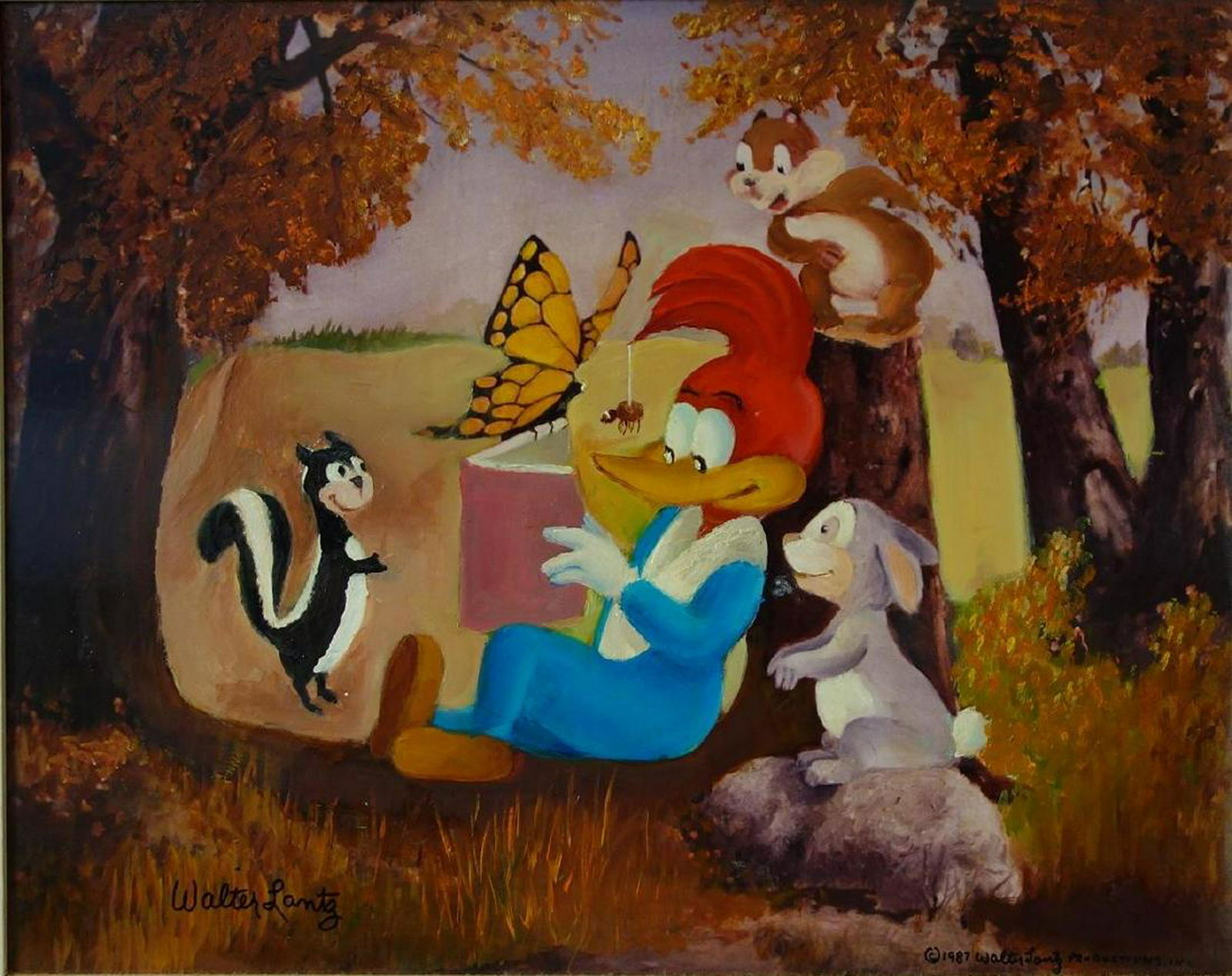 Walter Lantz (1899-1994) Original Oil Painting (1 of 5)