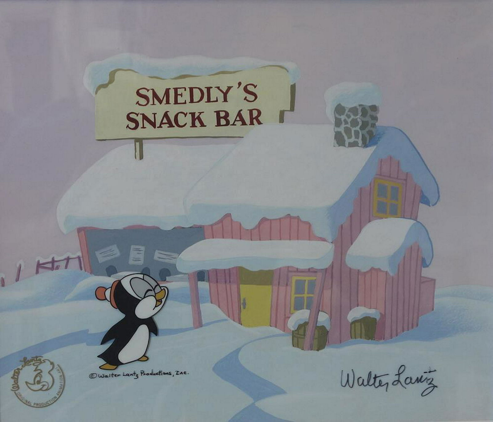 Walter Lantz Original Hand Painted Production Cell (1 of 2)