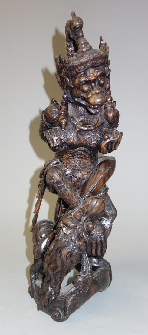 Bali Ironwood Carving of Hanuman & Snake (1 of 7)