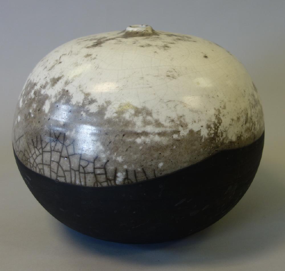 Studio Pottery Ceramic Vessel, Initial Signed WK (1 of 5)