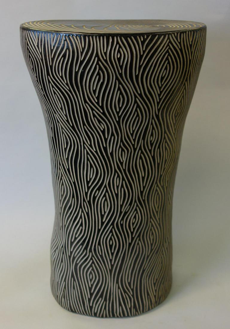 Larry Halvorsen Stoneware Pedestal Sculpture (1 of 6)