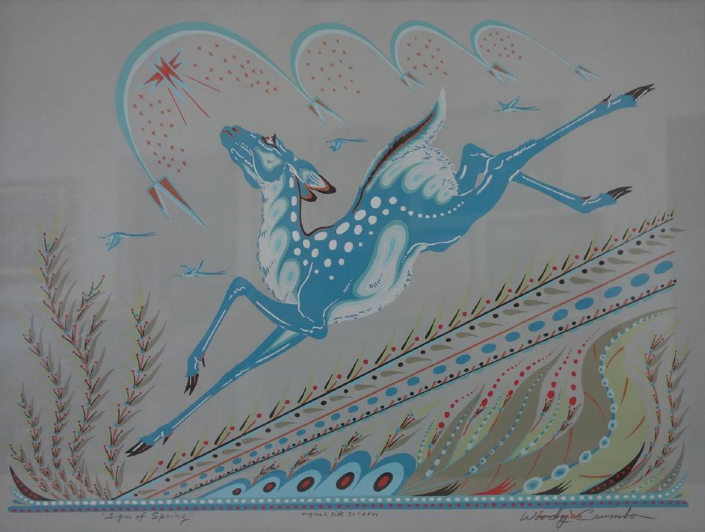 Woody Crumbo (1912-1989) Sign of Spring, Signed (1 of 5)