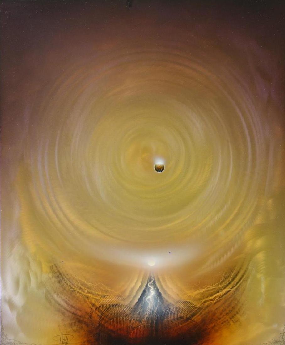 Andreas Nottebohm (b-1944) Surrealist Painting (1 of 7)