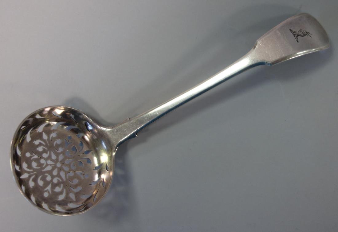 English Sterling Sifting Spoon / Tea Strainer (1 of 3)