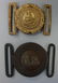 2 Antique US Army Belt Buckles