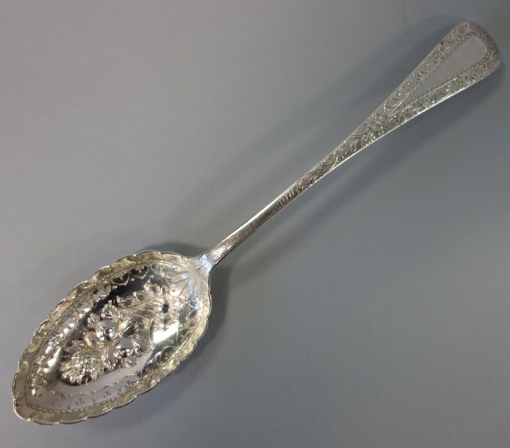 Sheffield Sterling Berry Spoon, John Round (1 of 3)