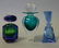 3 Perfume Bottles, Trimpol + Faceted +