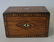 19thc Double Compartment Inlaid Tea Caddy
