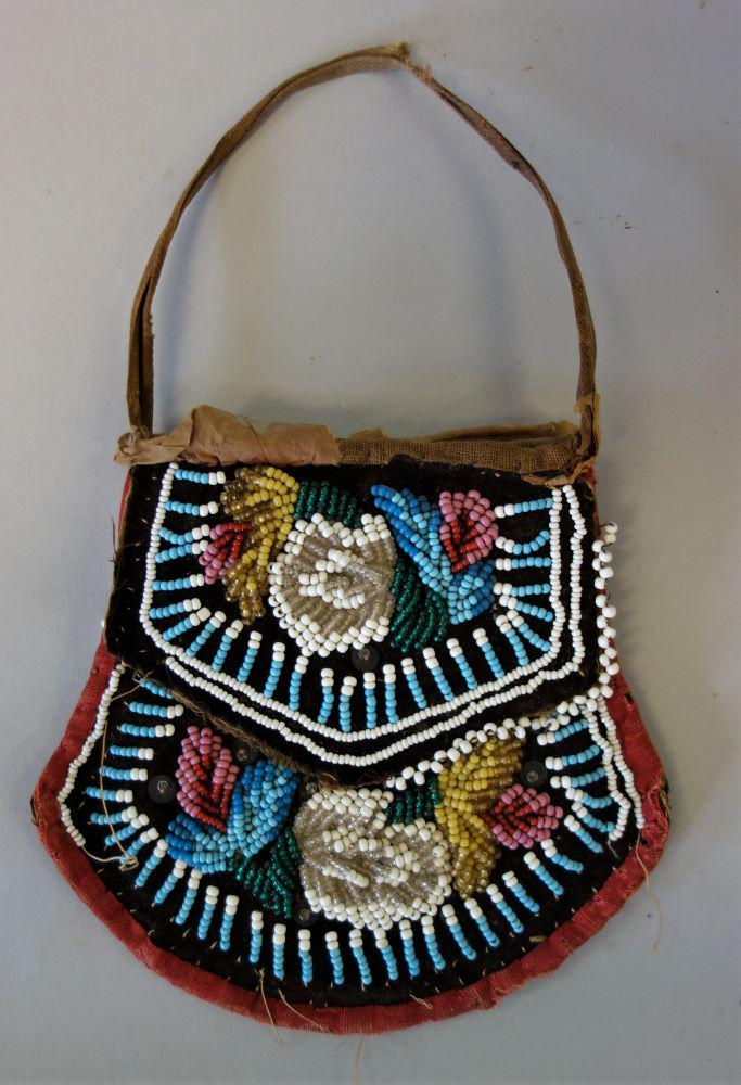 Great Lakes Native American Beaded Bag, c1880-1910 (1 of 2)