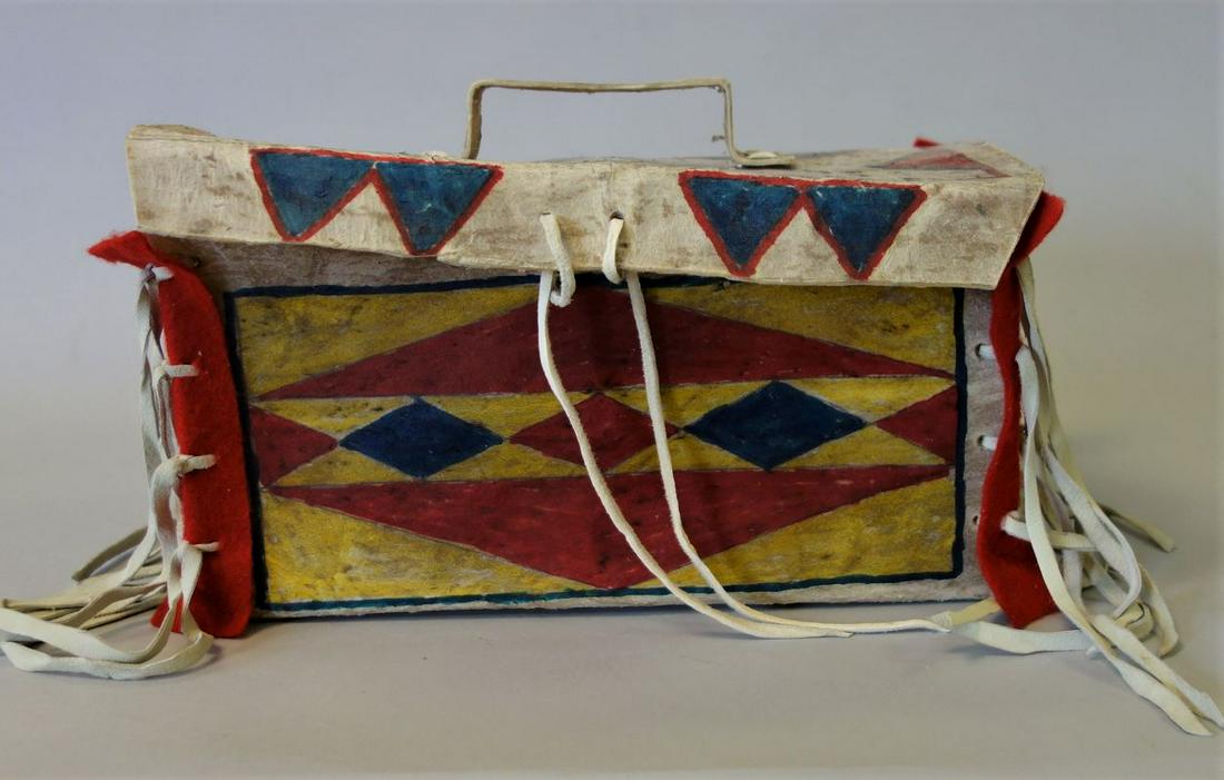 Plains Parfleche Native American Hide Box (1 of 3)