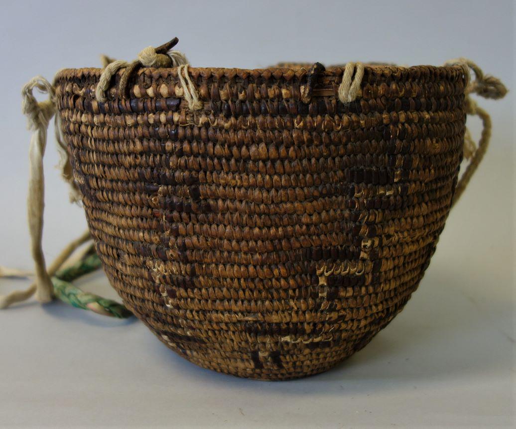 Northwest Coast Woven Basket w/ Motif (1 of 4)