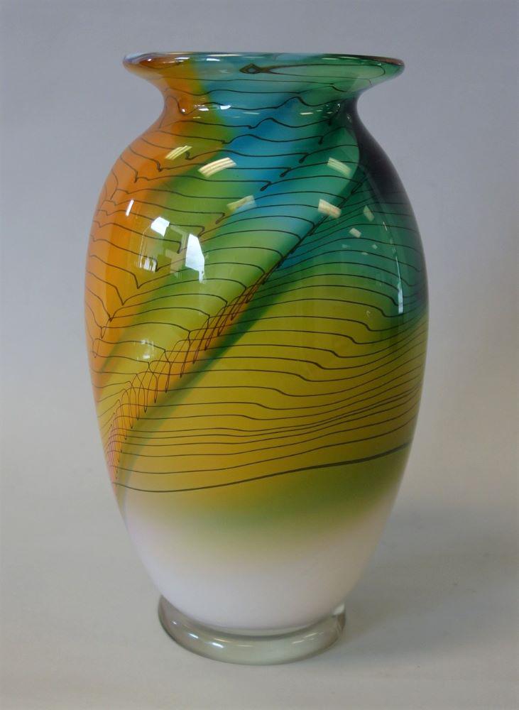 Bruce Freund Contemporary Art Glass Vase (1 of 3)