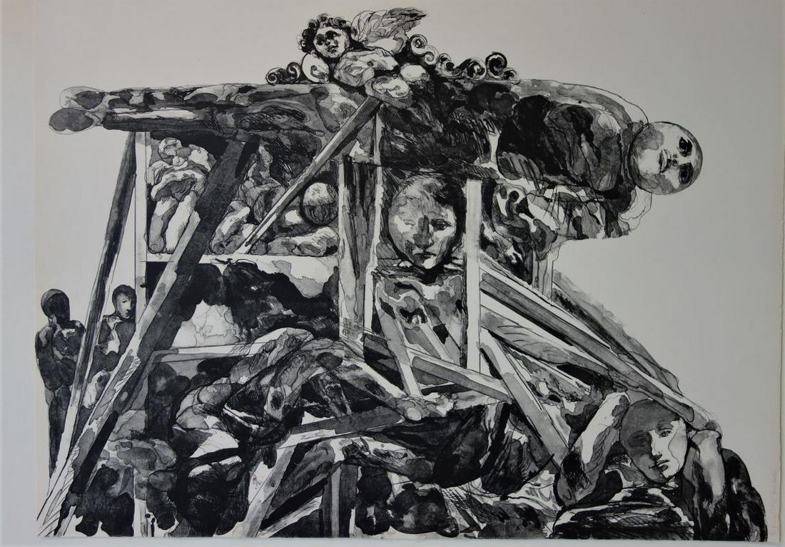 Jacob Landau (1917-2001) Palace, Tamarind 1271 (1 of 2)