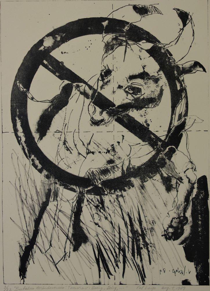 Val Laigo (WA,1930-1992) Tamaraw Going Going (1 of 3)