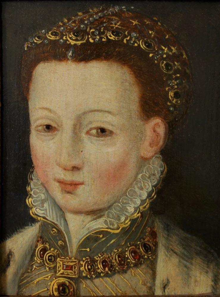 Portrait of an Elizabethan Lady, Oil on Panel (1 of 3)