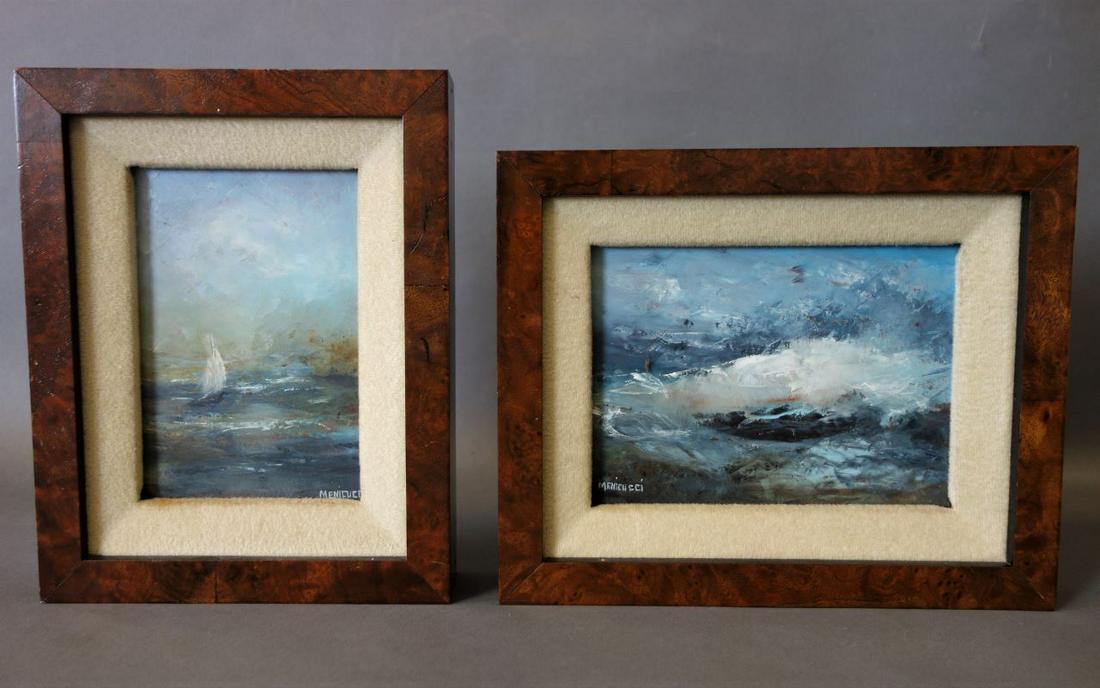 Audrey Menicucci (1931-2011) 2 Seascapes (1 of 2)