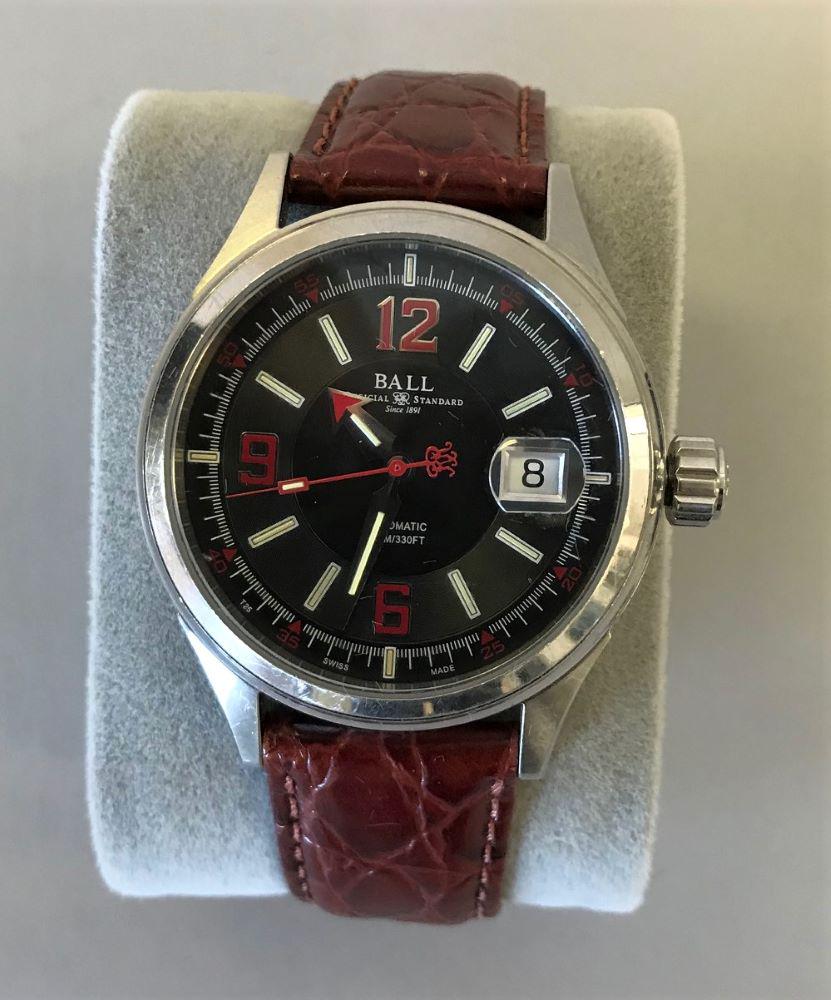 Ball Automatic Wristwatch, With Train Locomotive (1 of 2)