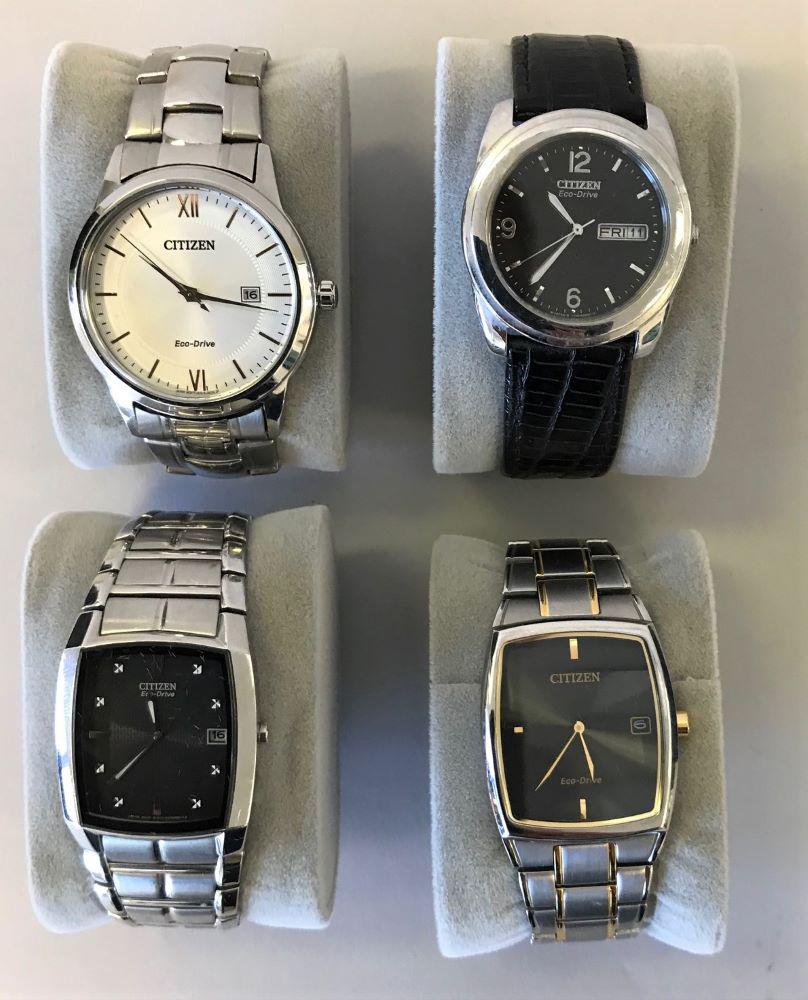 4 Citizen Eco-Drive Wristwatches (1 of 1)