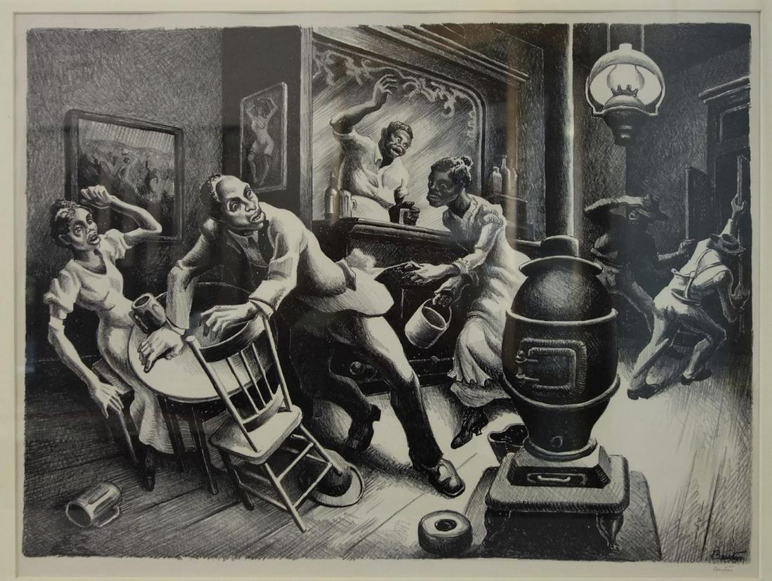 Thomas Hart Benton, Frankie & Johnnie, Signed (1 of 4)