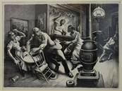 Thomas Hart Benton, Frankie & Johnnie, Signed