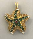 Jean Vitau, Diamond & Gemstone Starfish Pendant