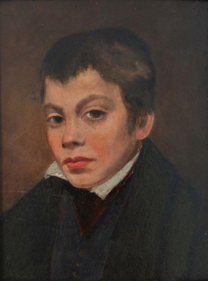 19thc English School Portrait of a Young Boy (1 of 2)