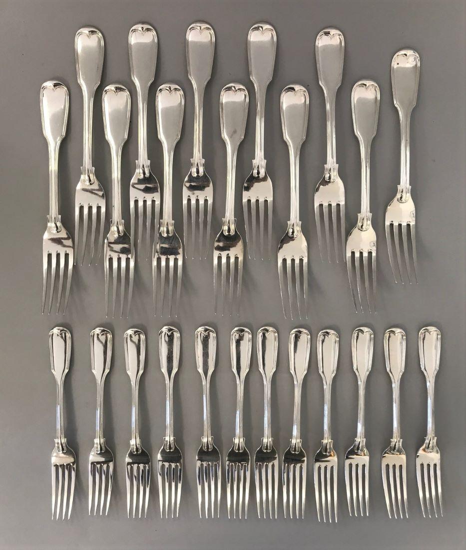 24 English Sterling Forks, London 1840, Lion Crest (1 of 4)