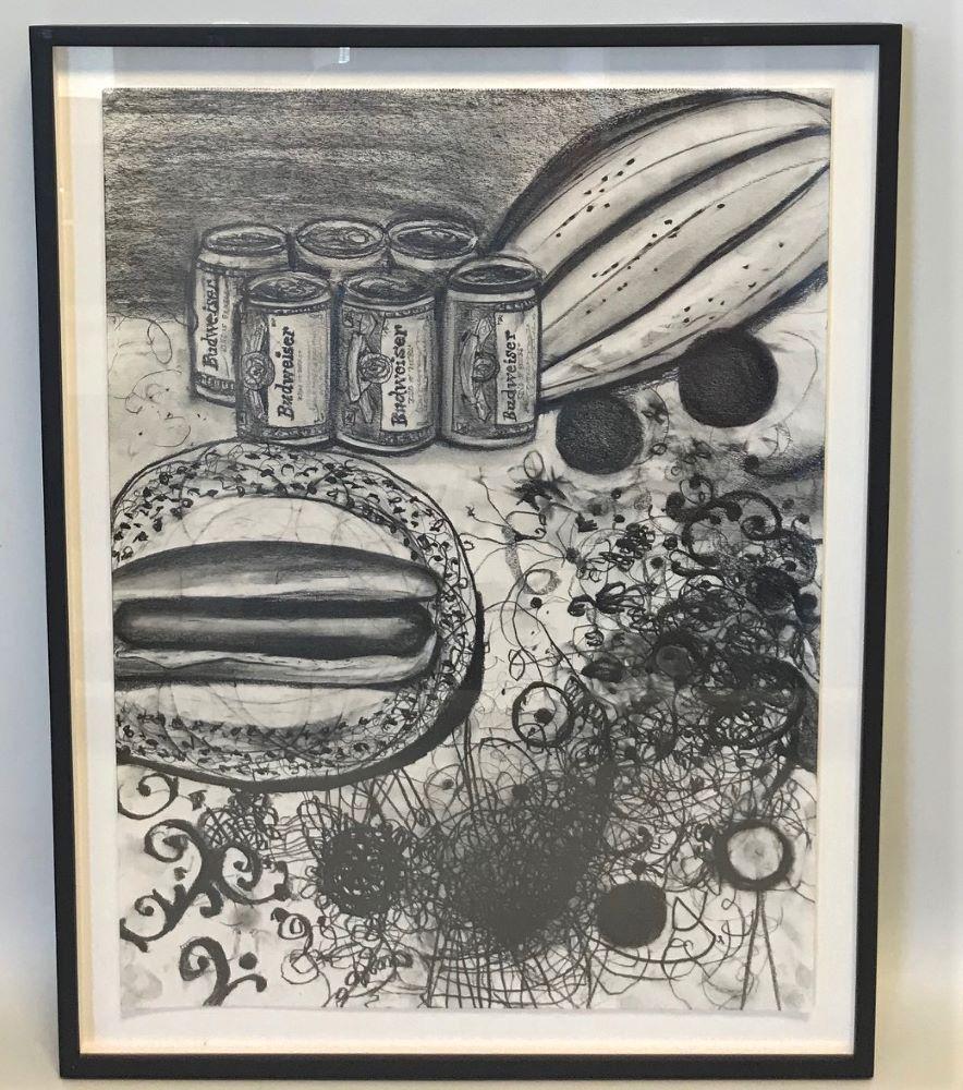 Tracy Miller (b-1966) Diva, Graphite Drawing (1 of 2)