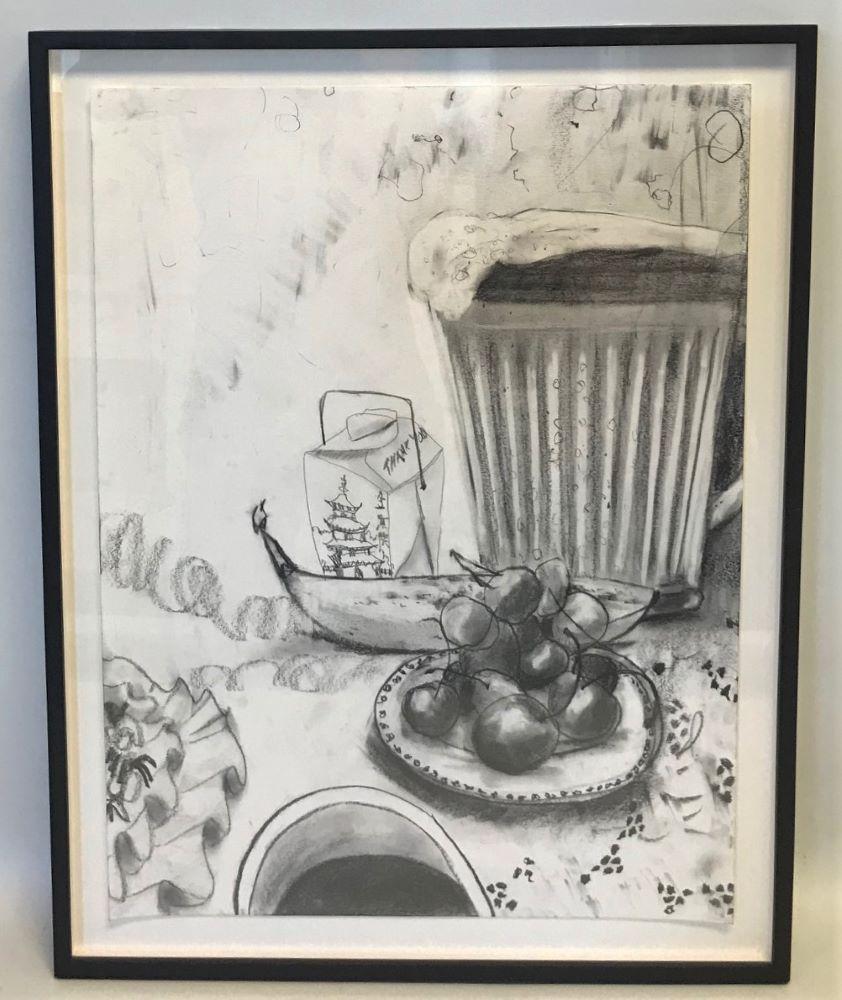 Tracy Miller (b-1966) Take Out, Graphite Drawing (1 of 2)